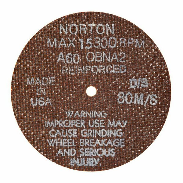 Norton Abrasives/St Gobain 4X.035X1/2 Cut Wheel 66243529622